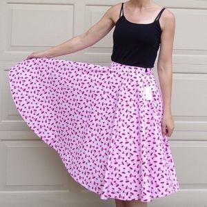nwt LINDY BOP vintage style peggy skirt martini XS
